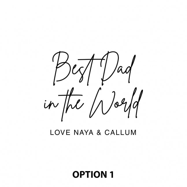 Engraved Father’s Day Gift Boxed Hip Flask Set Option 1