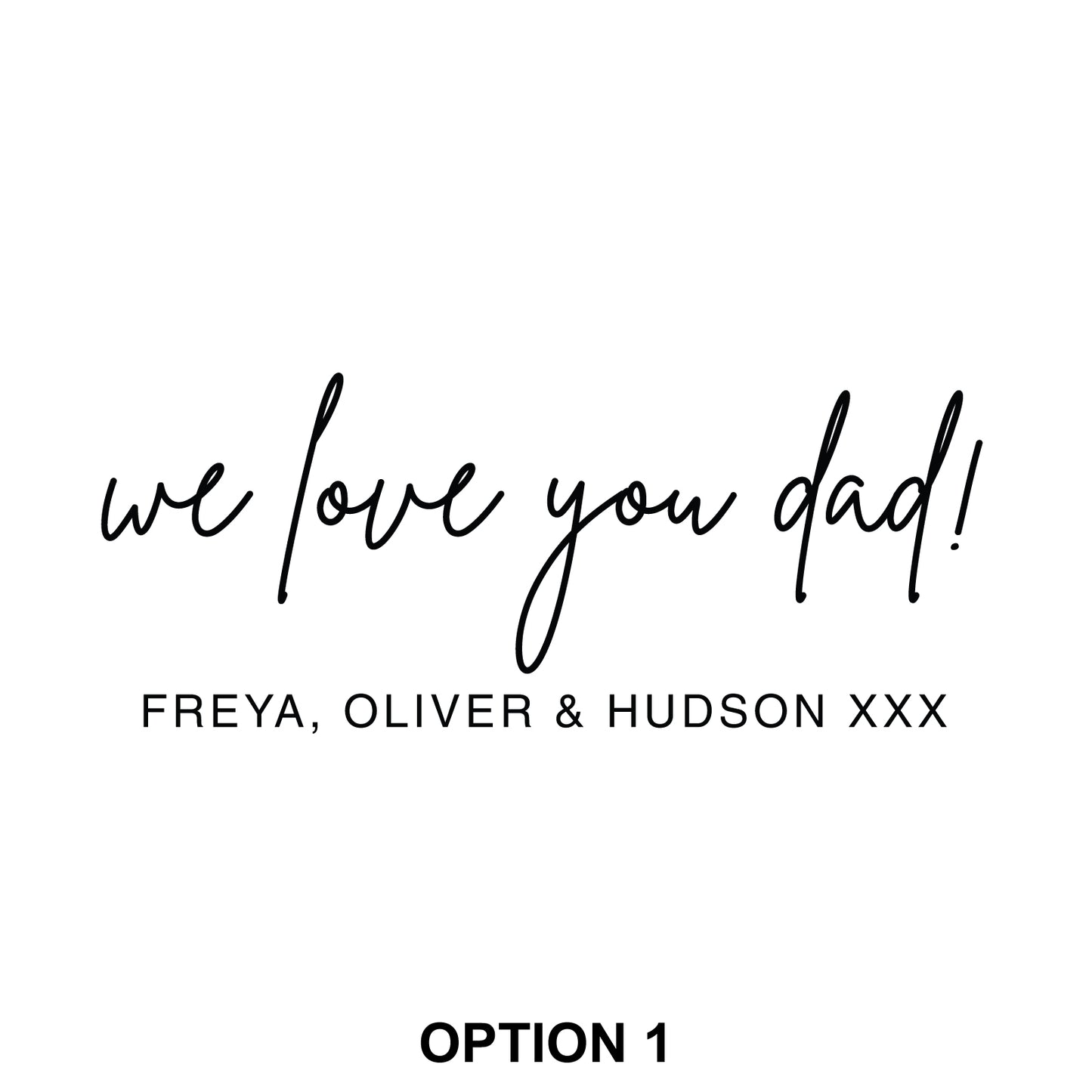 Engraved Father’s Day Toiletries Case Option 1
