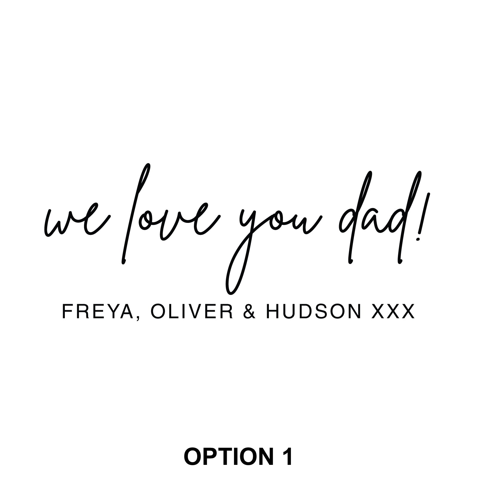 Engraved Father’s Day Toiletries Case Option 1