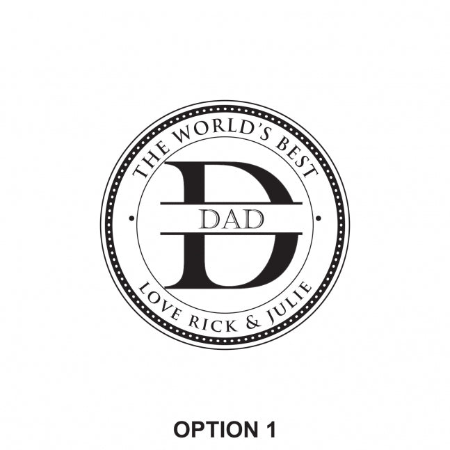 Engraved Father’s Day 30cm Square Acacia Wood Chopping Board Option 1