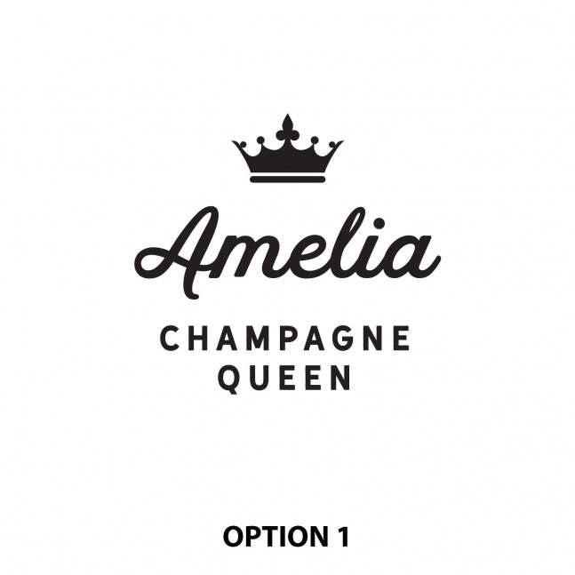 Engraved Champagne Glasses Option 1
