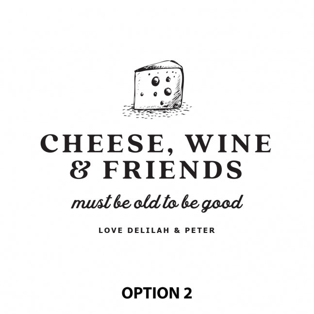 Round Slate Cheese Serving Board Option 2