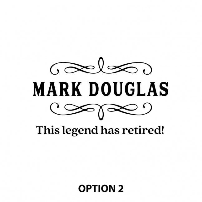 Retirement 305ml Round Scotch Glass Option 2