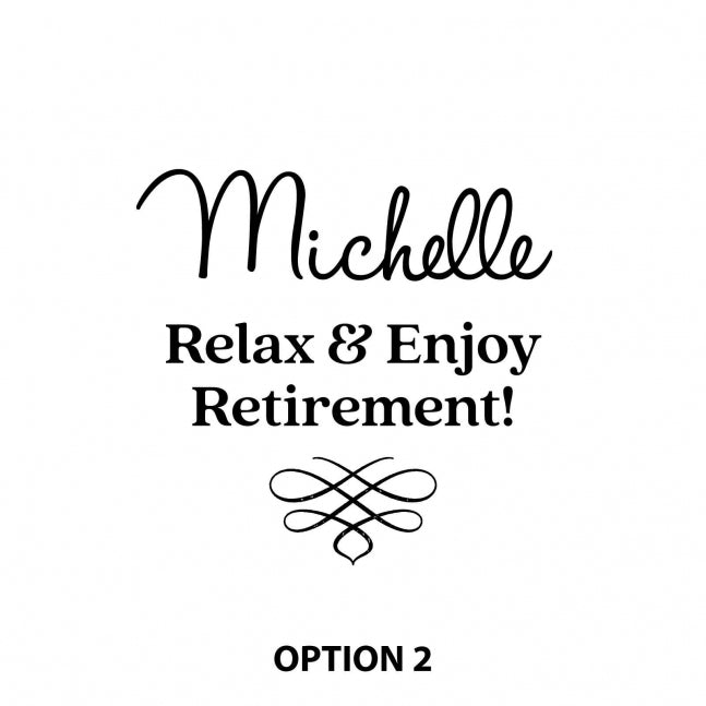 Engraved Appreciation / Retirement 195ml Champagne Glass Option 2