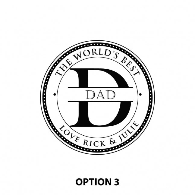 Engraved Father’s Day Wooden 35cm Paddle Serving Board Option 3
