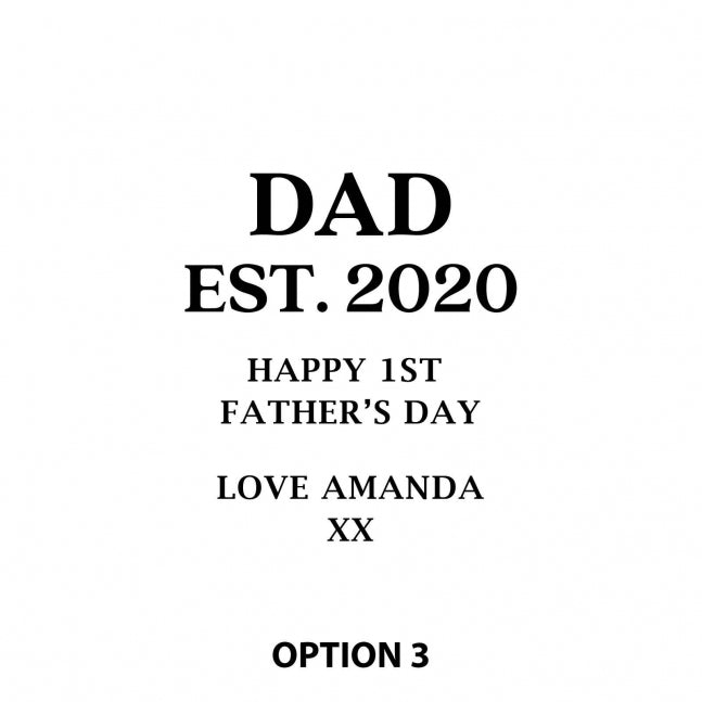Engraved Father’s Day Gift Boxed Hip Flask Set Option 3