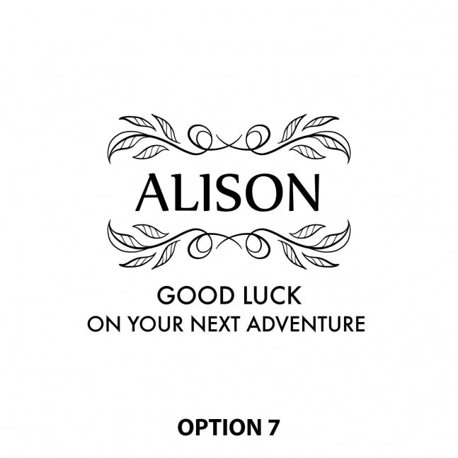 Engraved Appreciation / Retirement 195ml Champagne Glass Option 7