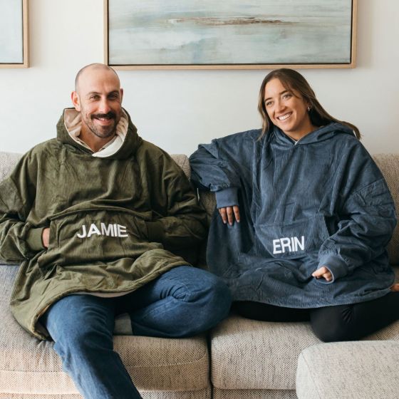 Embroidered Oversize Oodie Personalised with Name