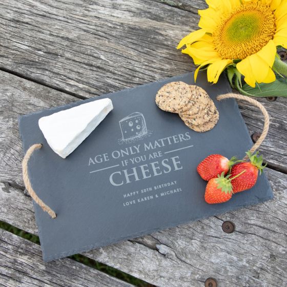 Personalised Slate Chopping Board Birthday Gift