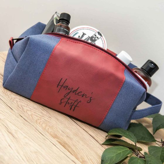 Custom Toiletries Bag Personalised with Name