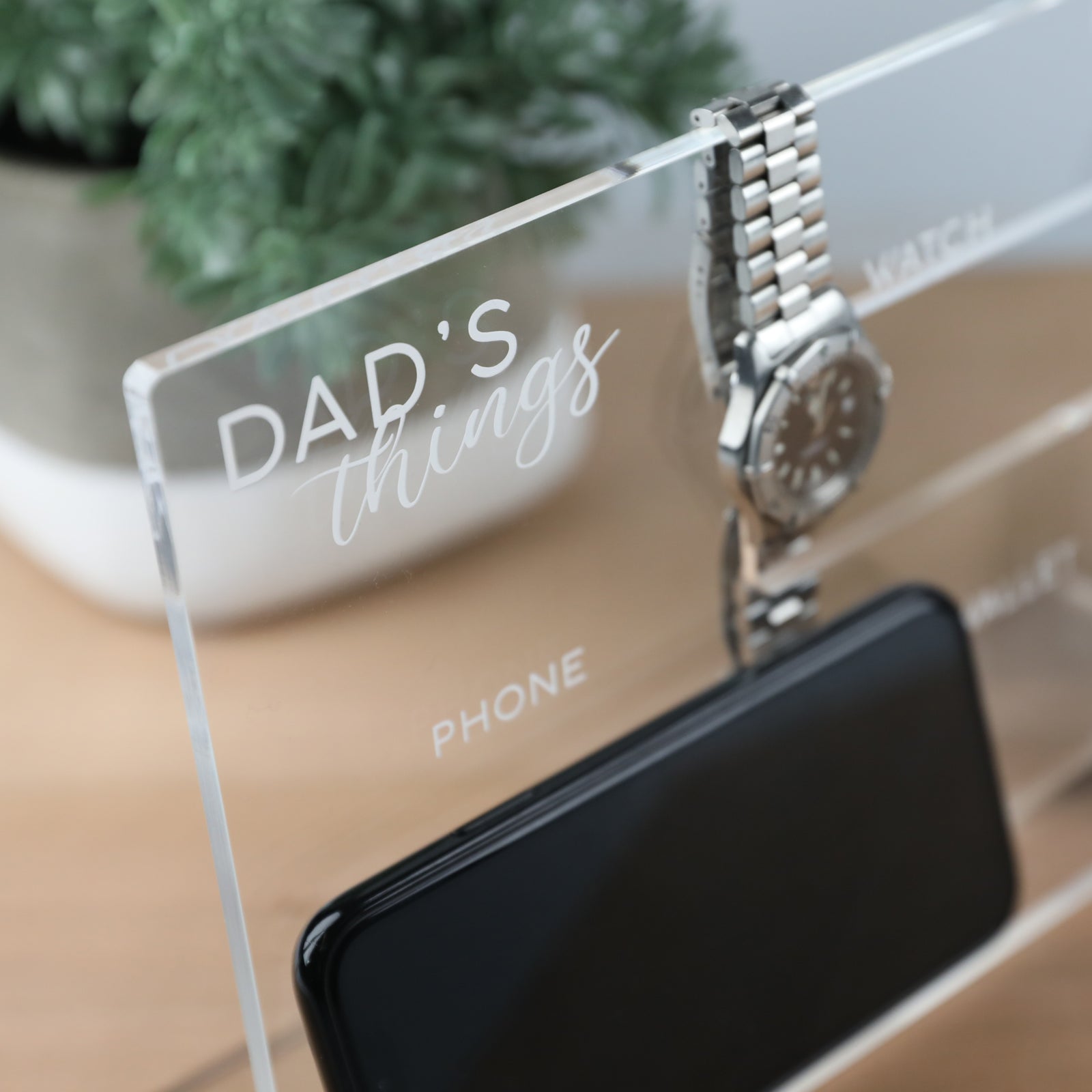 Bed Side Table Organiser for Dad - ultimate gift for Dad who has everything