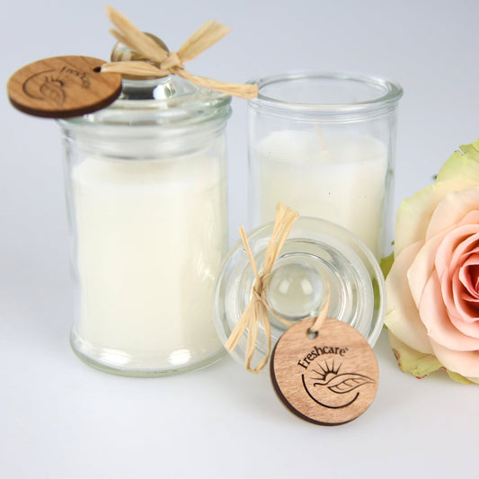 Promotional Jasmine Candle with Engraved Wooden Gift Tag