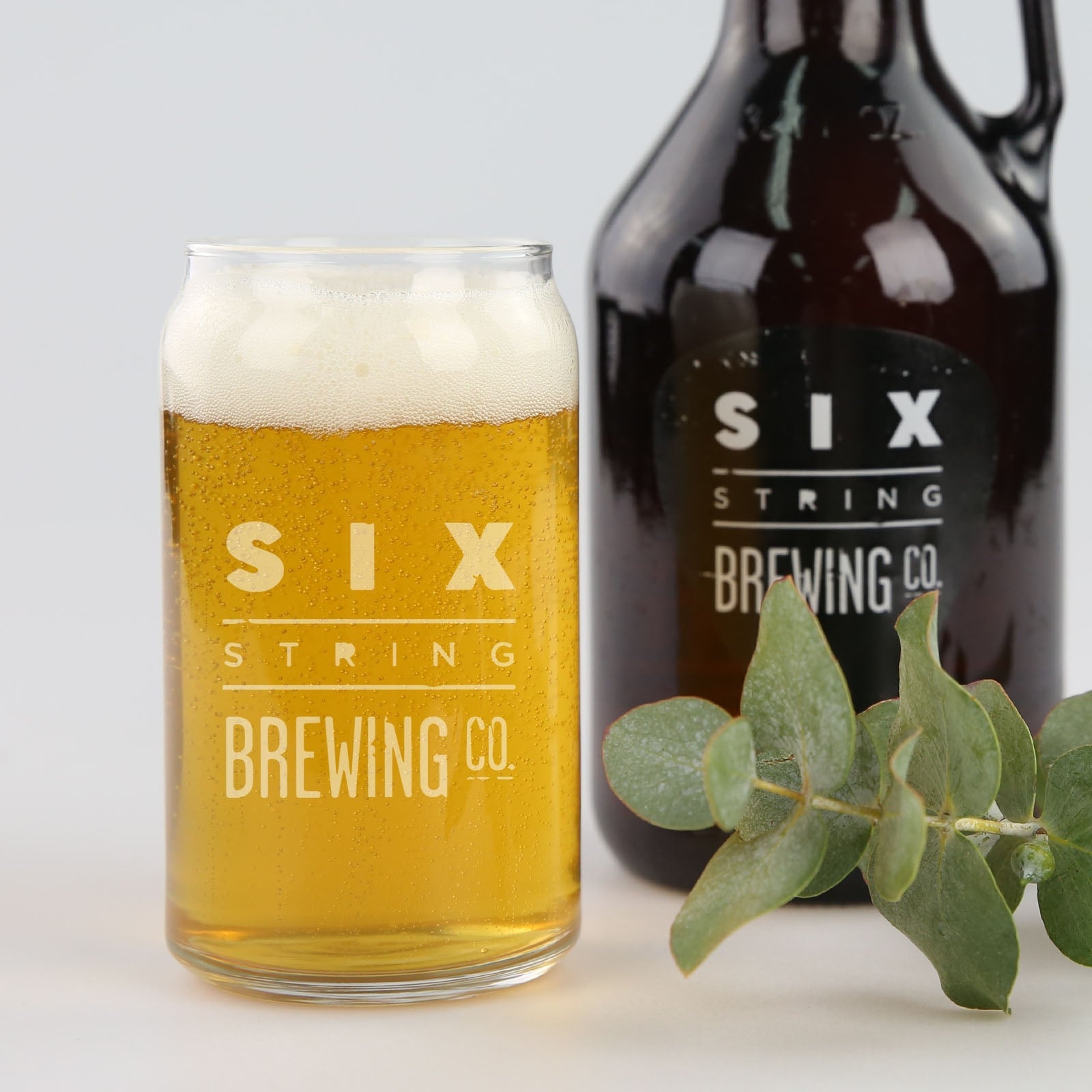 Corporate Beer Can Glass Engraved with your logo