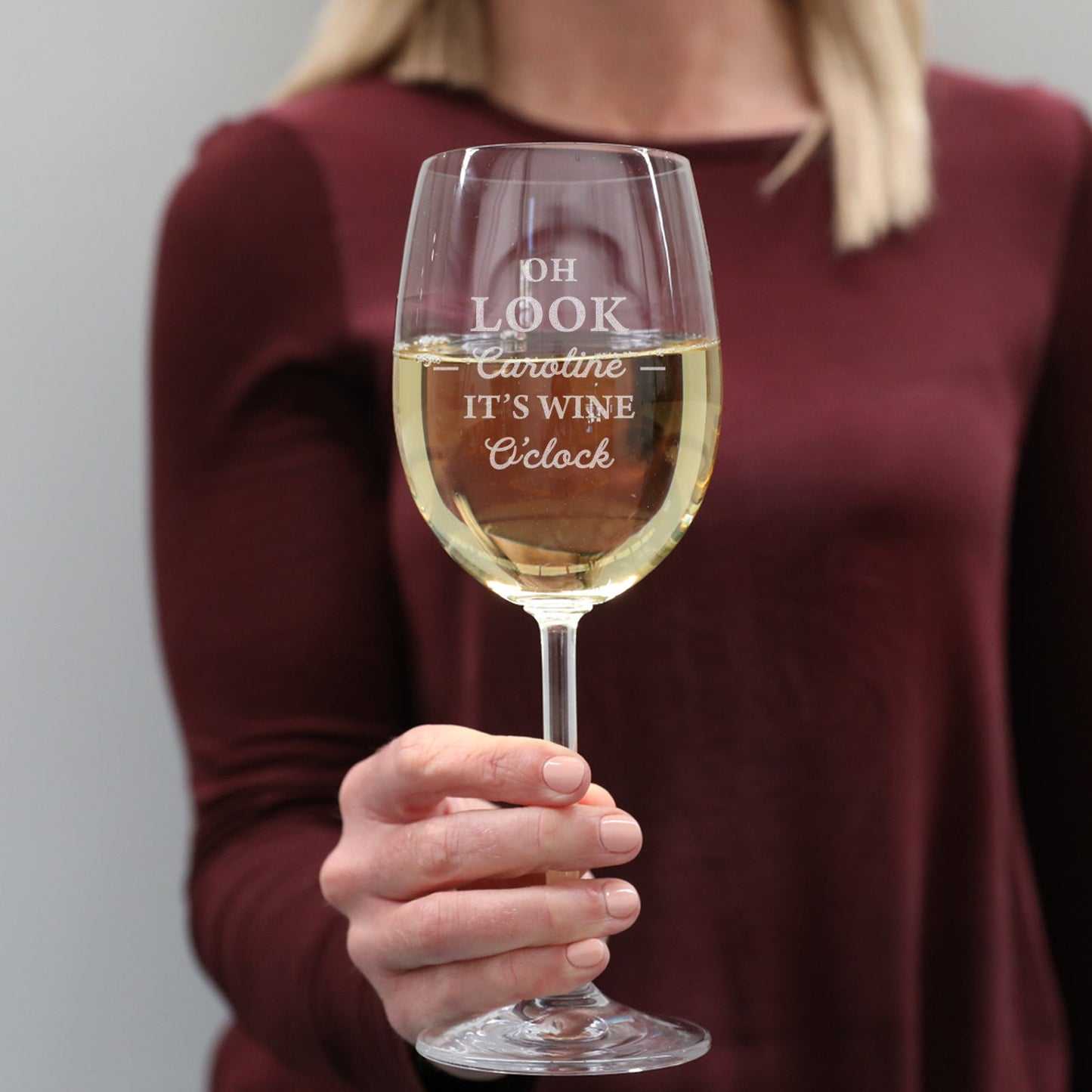 Perfect Gift for Family & friends Engraved Wine Glass