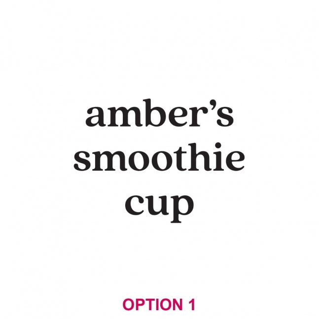 Laser Engraved Stainless Steel Smoothie Cups Option 1