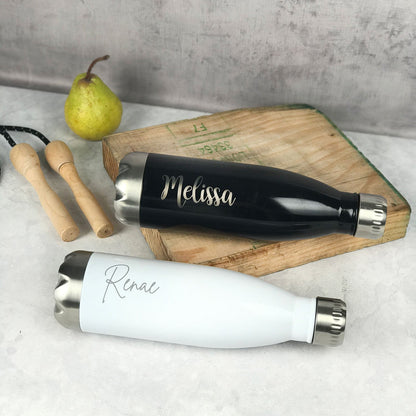 700ml engraved stainless steel water bottle