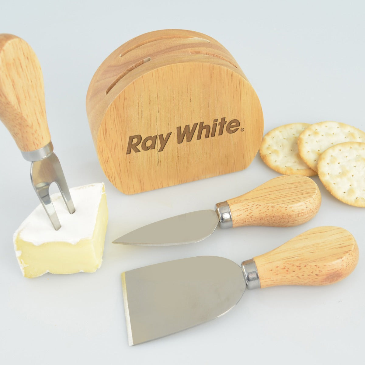 Fantastic Promotional Gift, Cheese Block with matching knives with your logo on it