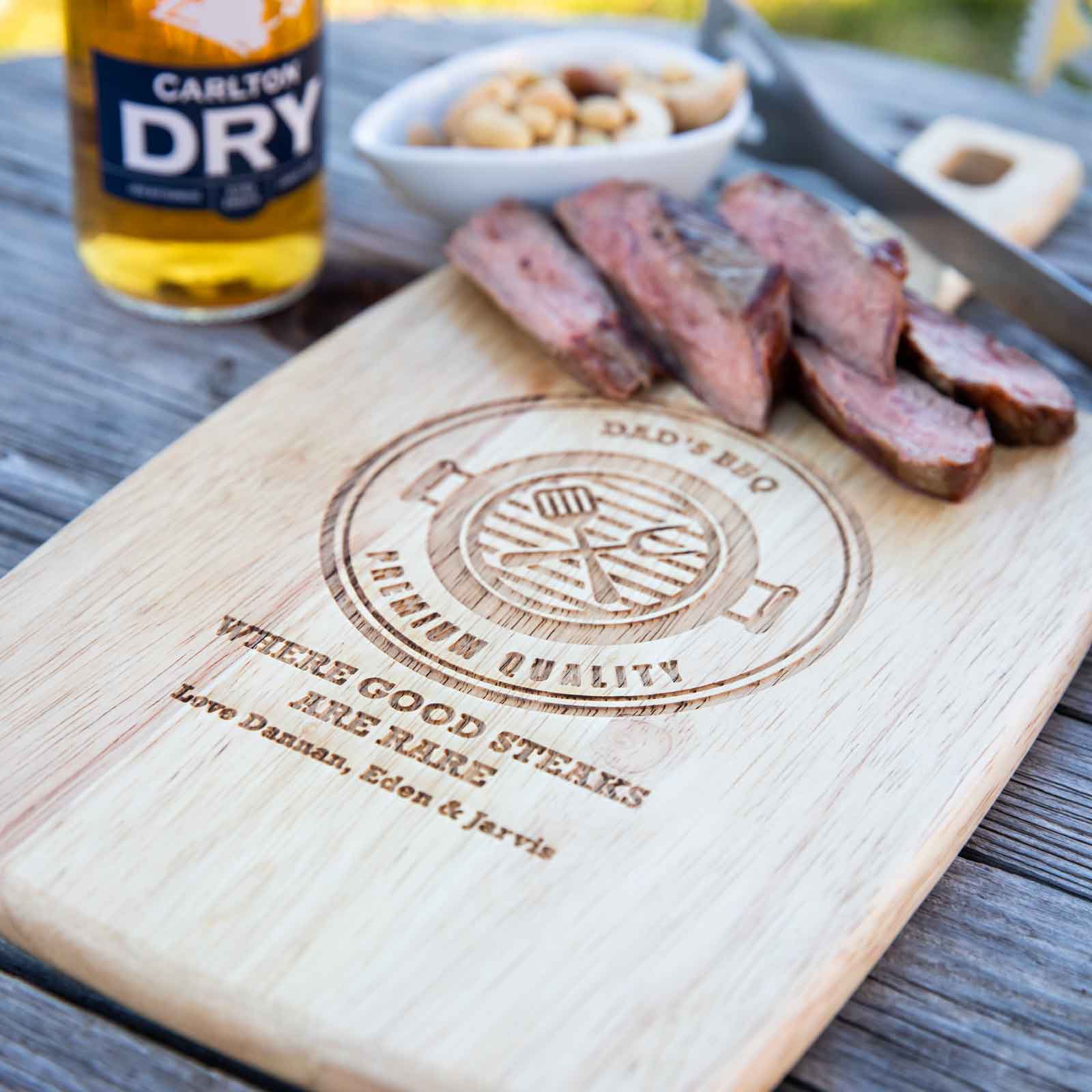 Fathers Day Meat Board Personalised for Dad