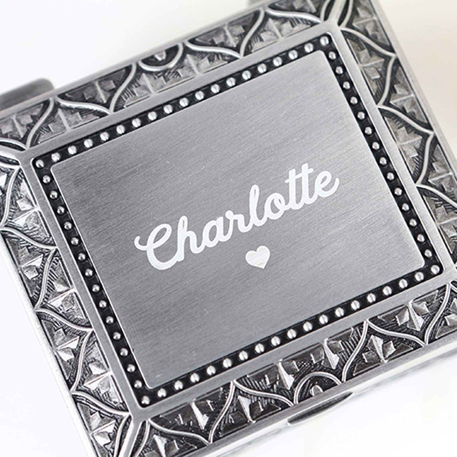 Engraved gift Jewellery Box